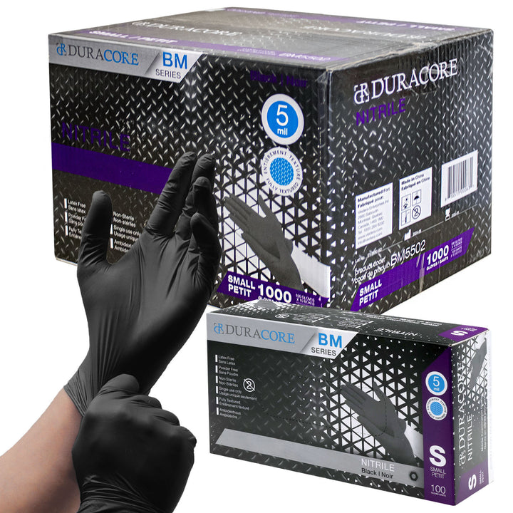 Duracore BM Series Nitrile Gloves - 5 Mil, 1000 Gloves Per Case