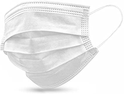 White Disposable 3-ply Mask (50 Pcs/Box) non-medical