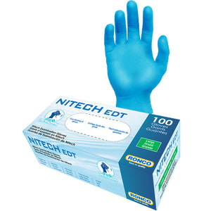 RONCO NITECH EDT® Nitech Examination Gloves (5 mil); 100/box, 10 boxes per Case