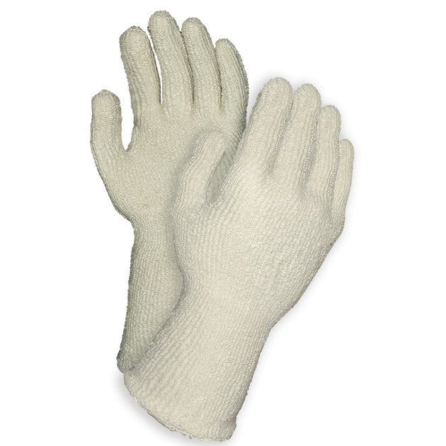 RONCO Thermo-Guard™ 66-046 Terry Cloth Glove With Continuous Gauntlet Cuff; 24 Pairs Per Case (Case of 2 Bags x 12 Pairs Per Bag)