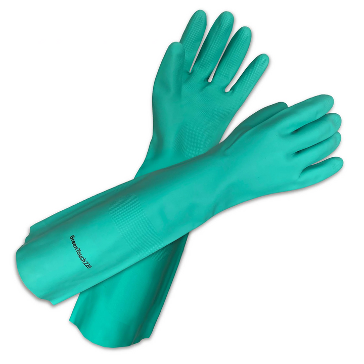 Green-Touch22 Nitrile Reusable Gloves 22 Mil 18" 12 pairs/bag