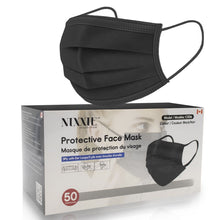 Load image into Gallery viewer, Premium Nixxie Protection™ Black Disposable Masks; 50/box
