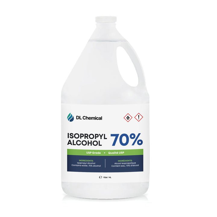DL Chemical 70% Isopropyl Alcohol, USP Grade (4L x 4 Pack)