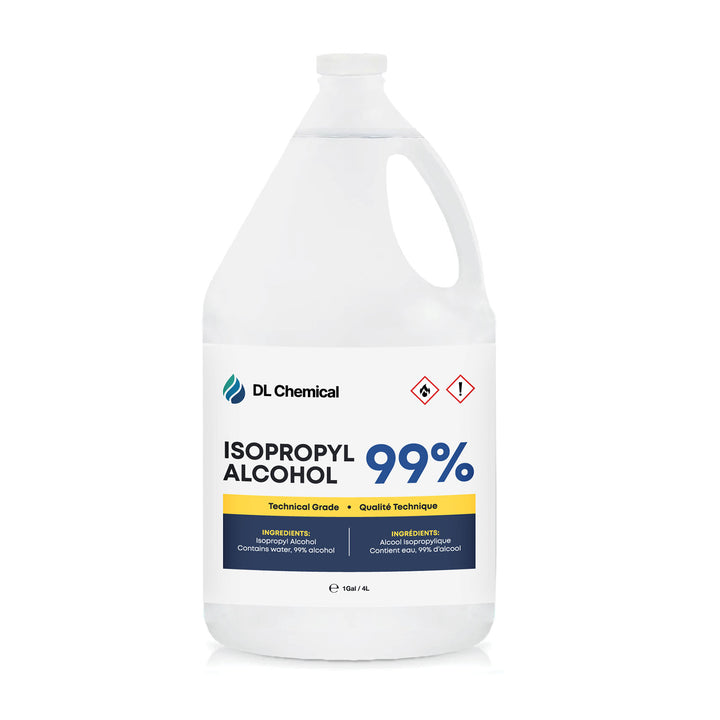 DL Chemical 99% Isopropyl Alcohol, Tech Grade (4L x 4 Pack)
