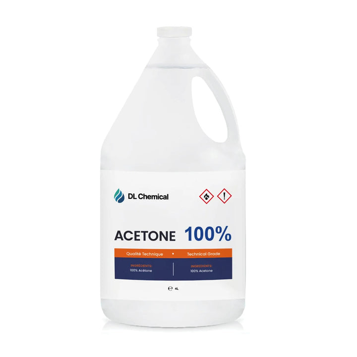 DL Chemical Acetone Tech Grade 100% (4L x 4 Pack)