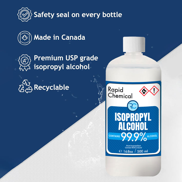 Rapid Chemicals 99% Isopropyl Alcohol 500ml, 12 Units Per Case