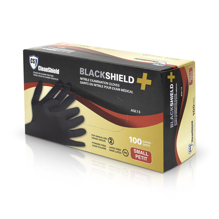 BlackShield+ Nitrile Examination Gloves. 6MIL - Case of 1000 Gloves