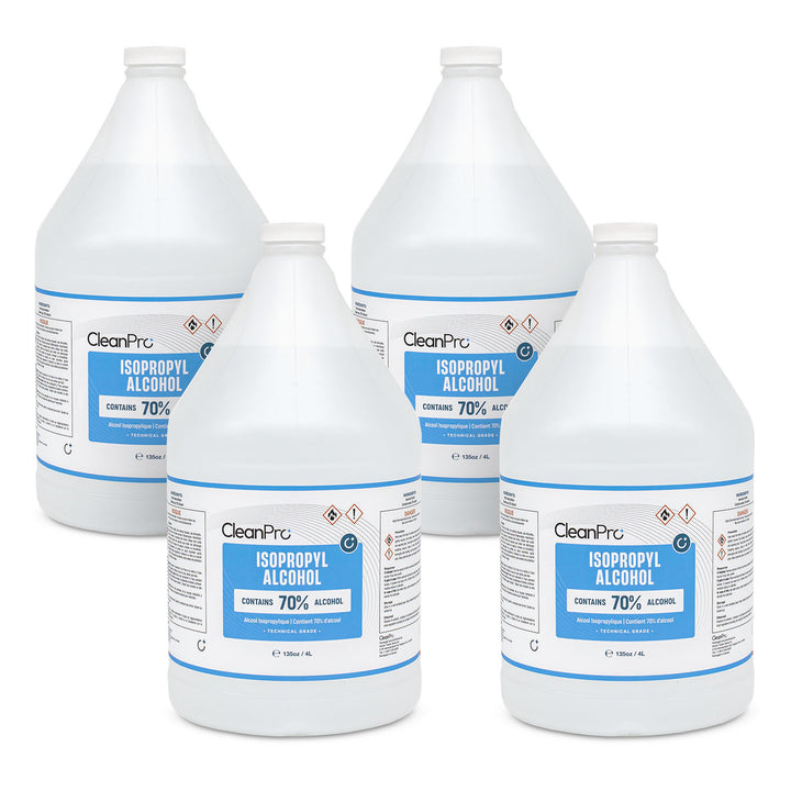 CleanPro 70% Isopropyl Alcohol 4L (4L x 4 Pack)