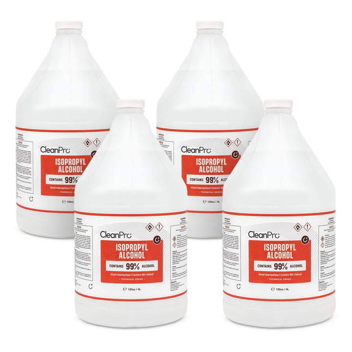 CleanPro 99% Isopropyl Alcohol 4L (4L x 4 Pack)