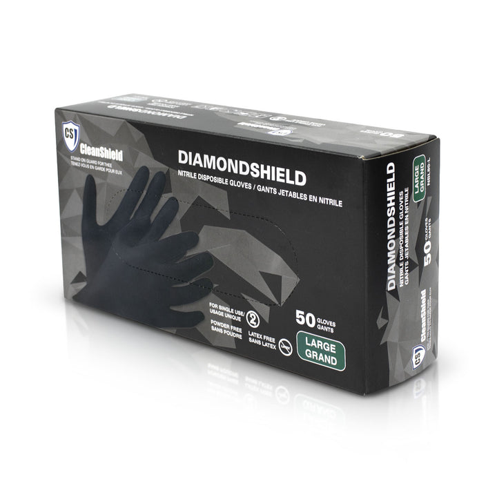 CleanShield DIAMONDSHIELD Nitrile Examination Gloves. 8MIL - Case of 500 Gloves