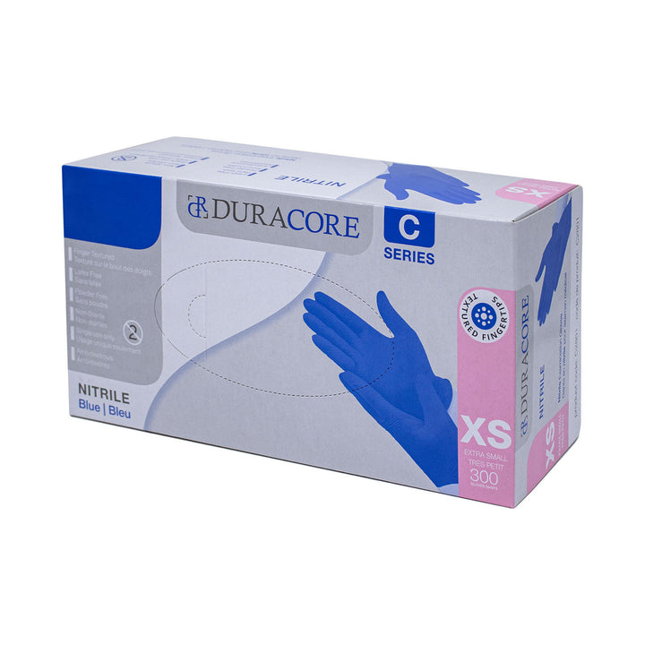 Duracore C Series Nitrile Gloves - Blue, 3000 Gloves Per Case