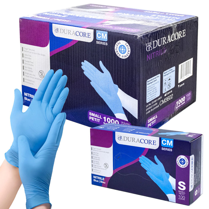 Duracore CM Series Nitrile Gloves - Blue, 3.2 Mil