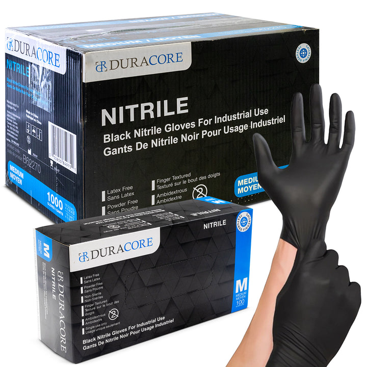 Duracore Nitrile Gloves - 6 Mil Industrial Strength, 1000 Gloves Per Case