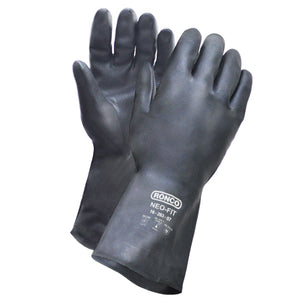 RONCO NeoFit™ Neoprene Reusable Glove, Flocklined; 12 pairs/bag