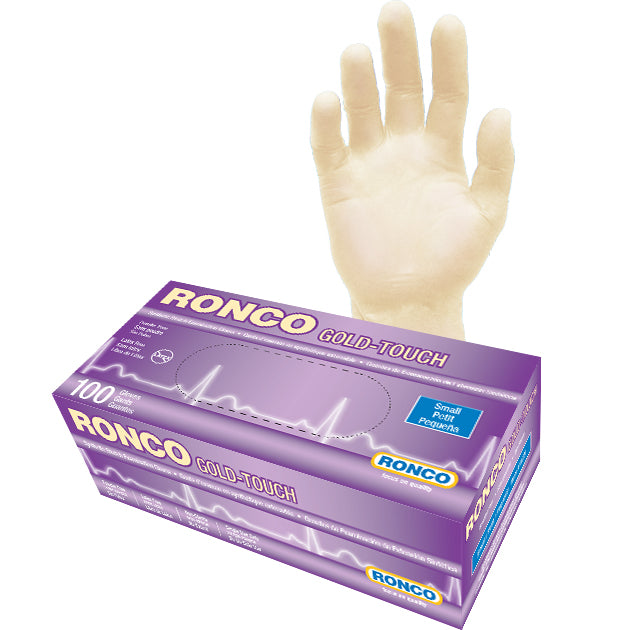 RONCO GOLD-TOUCH® Synthetic Stretch Examination Glove (5 mil); 100/box