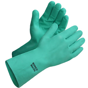 RONCO SOL-FIT™ Nitrile Reusable Glove (15 mil) Flocklined; 12/pairs