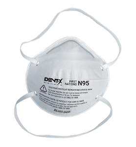 N95 White FN-N95-2020H Plus Respirator Mask Made in Canada by Dent-X