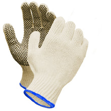 Load image into Gallery viewer, RONCO Poly/Cotton String Knit Glove With PVC Dots (One Side); 12 pairs/bag
