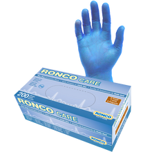 Load image into Gallery viewer, RONCO CARE™ Blue Vinyl Examination Glove (3 mil);295 series; 200/box
