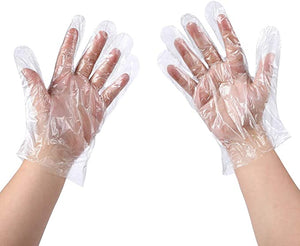 Stellar poly gloves Clear Polyethylene Disposable Glove; 500/box