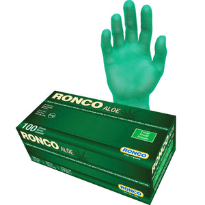 RONCO ALOE Synthetic Stretch Disposable Glove (5 mil); 100/box