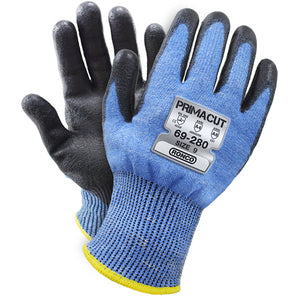 RONCO PrimaCut™ 69-280 PU Palm Coated HPPE Glove Cut Level: ANSI A6; 6 pairs/bag