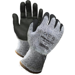 RONCO PrimaCut™ 69-572T Sandy Nitrile Palm Coated Touch Compatible Glove Cut Level: CE 5 / ANSI 5; 6 pairs/bag