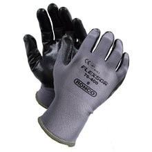 Load image into Gallery viewer, RONCO FLEXSOR™ 76-400 Nitrile Palm Coated Nylon Glove; 12 pairs/bag
