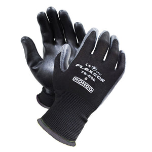 RONCO FLEXSOR™ 76-600 Foam Nitrile Palm Coated Nylon Glove; 12 pairs/bag