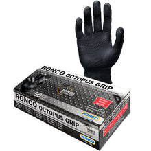 Load image into Gallery viewer, Ronco Octopus Grip, Black Nitrile Examination Glove (6 mil); 50/box
