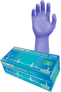 RONCO Blurite 6 EC Extended Cuff Nitrile Examination Glove (6 mil) 50/box