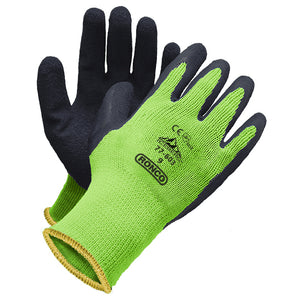 RONCO Iceberg™ 77-603 HiViz Latex Palm Coated Glove; 6 pairs/bag