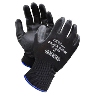 RONCO FLEXSOR™ 78-500 PU Palm Coated Nylon Glove; 12 pairs/bag