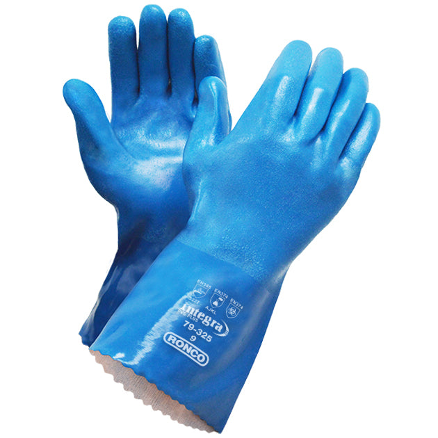 RONCO INTEGRA™ Plus PVC Copolymer Glove With Cotton Interlock Liner; 12 pairs/bag