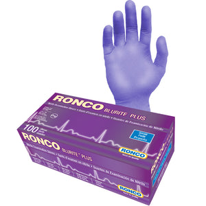 RONCO BLURITE™ PLUS Nitrile Examination Glove (4 mil); 100/box