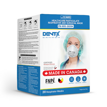 Load image into Gallery viewer, N95 White FN-N95-2020H Plus Respirator Mask Made in Canada by Dent-X
