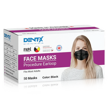 Load image into Gallery viewer, 3-Ply Black Surgical Masks - Level 2 (50 masks per box) ASTM Level II made in Canada By Dent-X
