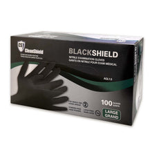Load image into Gallery viewer, BlackShield Nitrile Examination Gloves. 5MIL 100/box
