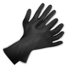 Load image into Gallery viewer, BlackShield8 Nitrile Disposable Gloves, Black.  8MIL 12&quot; 50/box
