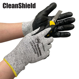 Nitrile Coated Palm, Cut-Resistance Gloves. Level 5. 12 pairs/bag