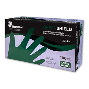 GreenShield Nitrile Examination Gloves. 5MIL 100/box