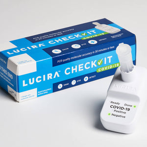 Lucira Health  RT-LAMP COVID-19 PCR at-home test  Results In 30 Minutes LUCIRA CHECK-IT Free shipping above $100.00