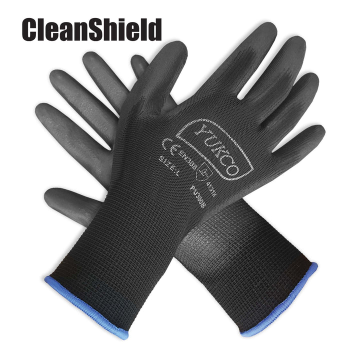 PU 1/2 Coated Nylon Gloves  12 pairs/bag