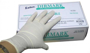 Dirmark LATEX Disposable Examination Gloves (100pcs/Box)