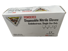 Load image into Gallery viewer, Workhorse Powdered Disposable Nitrile Gloves (100pcs/Box)
