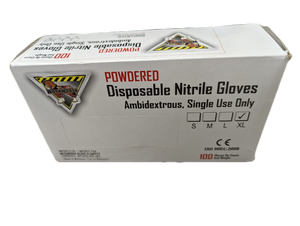 Workhorse Powdered Disposable Nitrile Gloves (100pcs/Box)