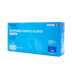 Premium Nixxie Protection™ Blue Disposable Gloves; 100/box, 10 boxes per Case. Sold by Cases