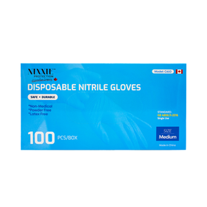 Premium Nixxie Protection™ Blue Disposable Gloves; 100/box, 10 boxes per Case. Sold by Cases