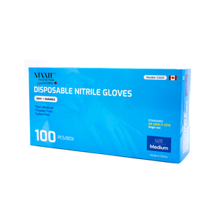 Premium Nixxie Protection™ Blue Disposable Gloves; 100/box, 10 boxes per Case. Sold by Cases