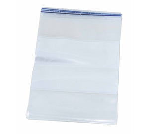 Ziplock Reclosable Bag 2MIL White Block